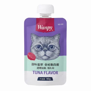 پودینگ گربه ونپی Wanpy با طعم ماهی تن 90 گرمی