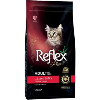 غذای خشک گربه رفلکس پلاس با طعم گوشت بره (Reflex Adult Cat With Lamb & Rice) کیلویی